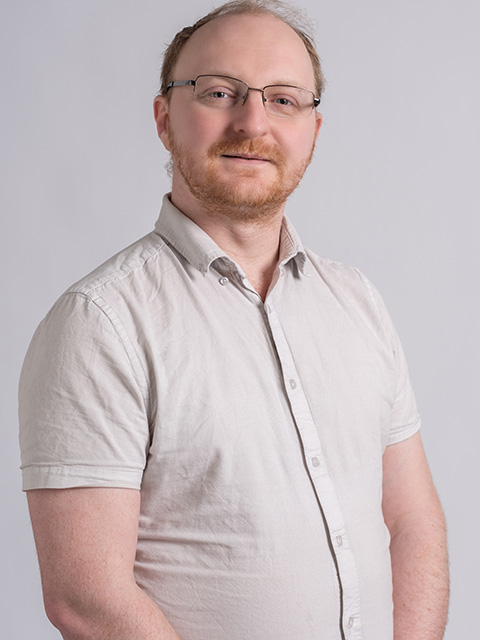 Portrait photograph of staff memeber, Callum Crane